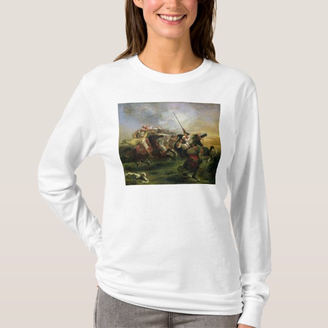 Marokkanische Reiter in Militäreinsatz, 1832 T-Shirt (Vorderseite)