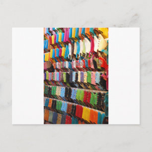 marokkanische Schuhe Postkarte