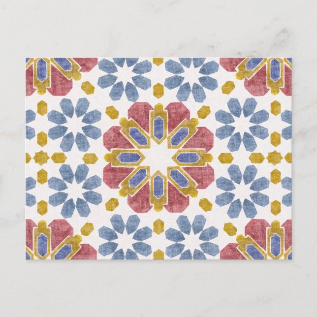 marokkanische Tile Postkarte (Vorderseite)