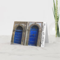 Marokkanische Türen - Happy Birthday Card