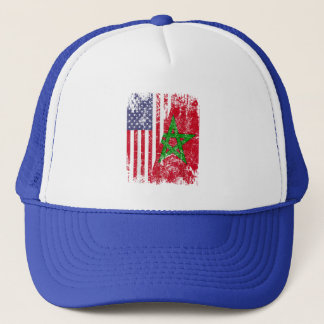 MAROKKANISCHE WURZELN | Halbe amerikanische Flagge Truckerkappe