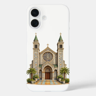 Marokkanische Zellige-Kirche iPhone 16 Hülle Elega