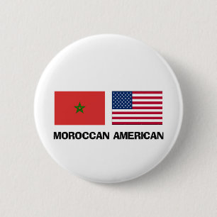 Marokkanischer Amerikaner Button