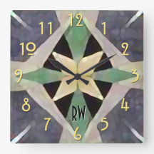 Marokkanischer Art Deco Batik Mit Monogramm