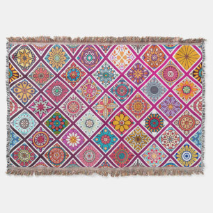 marokkanischer Bohemisch Mandala Tiles Decke