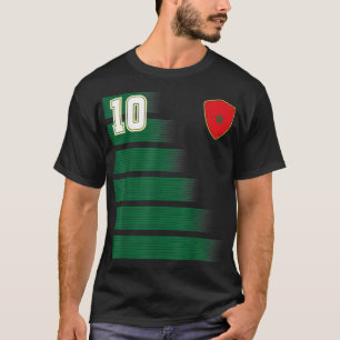 Marokkanischer Fußball Marokko Fußball Jersey Retr T-Shirt