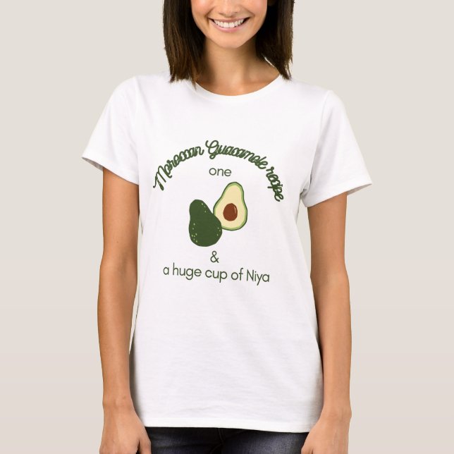 Marokkanischer Guacamole Avocado T-Shirt (Vorderseite)