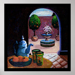 marokkanischer Pfefferminztee Poster