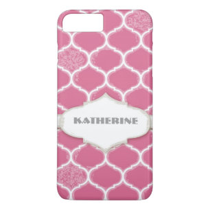 Marokkanischer Quatrefoil Trellis Antiker gepflegt iPhone 8 Plus/7 Plus Hülle