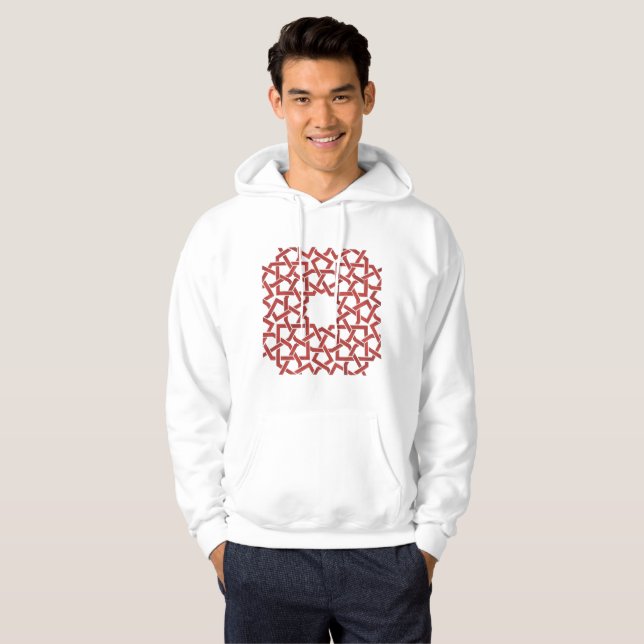Marokkanischer Rotmosaik MAMLUK Hoodie (Vorne ganz)