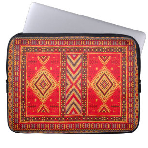 Marokkanischer Sonnenaufgang: Geometric Boho Elega Laptopschutzhülle
