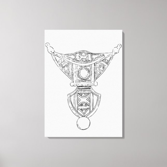 Marokkanischer Stammesdruck Berber 1 Leinwanddruck (Vorderseite)