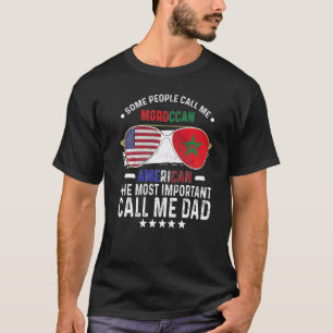 Marokkanischer Vater Marokko Vatertag Papa Marokka T-Shirt