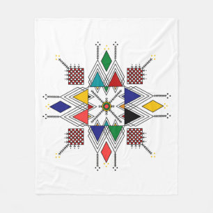 Marokkanisches Amazigh-Geometrisches Muster   Trad Fleecedecke
