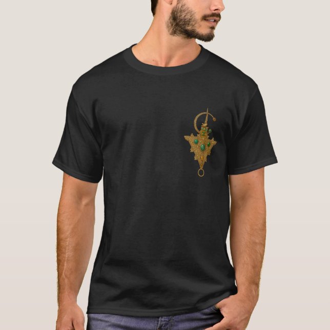 Marokkanisches Amazigh-Logo Tazerzit T - Shirt (Vorderseite)