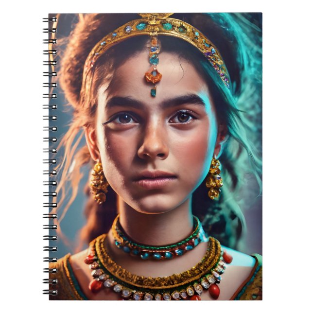 Marokkanisches Amazigh-Mädchen Notizblock (Vorderseite)