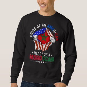 Marokkanisches Amerika - stolz auf das Ausland Mo Sweatshirt