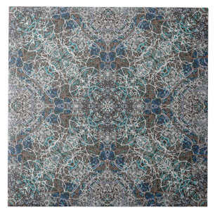 Marokkanisches edles romantisches Mandalamuster Fliese