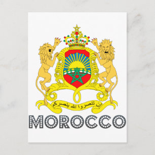 marokkanisches Emblem Postkarte