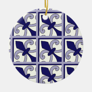 Marokkanisches Fliesenmuster #2 Keramik Ornament