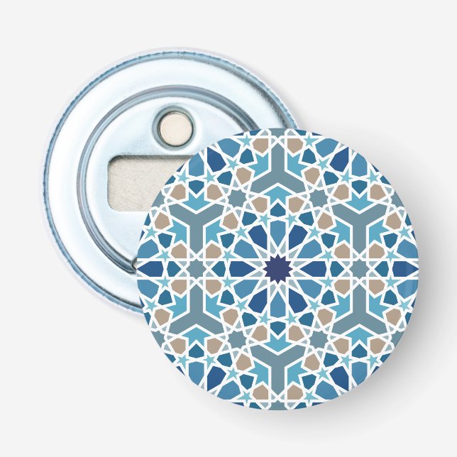 marokkanisches Fliesenmuster Flaschenöffner (Vorderseite)