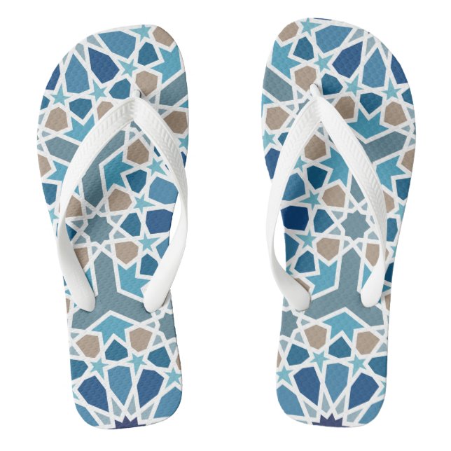 marokkanisches Fliesenmuster Flip Flops (Fußbett)