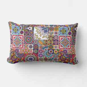 marokkanisches Fliesenmuster Lendenkissen