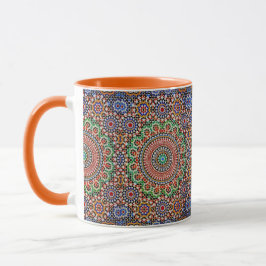 Marokkanisches geometrisches Muster Tasse