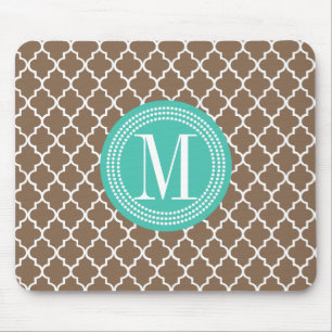Marokkanisches Gitter Browns personalisiert Mousepad