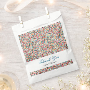 Marokkanisches Gitter Geometrisches Mandala Hochze Geschenktütchen