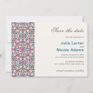 Marokkanisches Gitter Geometrisches Mandala Hochze Save The Date