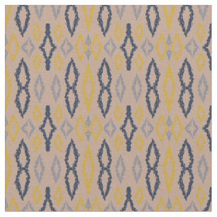 Marokkanisches Ikat Pastel Yellow Blue Muster Stoff