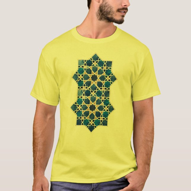 Marokkanisches islamisches geometrisches Sternmust T-Shirt (Vorderseite)