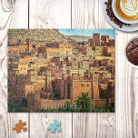 marokkanisches Kasbah Wüste City Puzzle<br><div class="desc">Puzzle mit einer Stadt in der Wüste von Marokko. Mit so vielen passenden Farben und Formen ist eine besondere Herausforderung!</div>