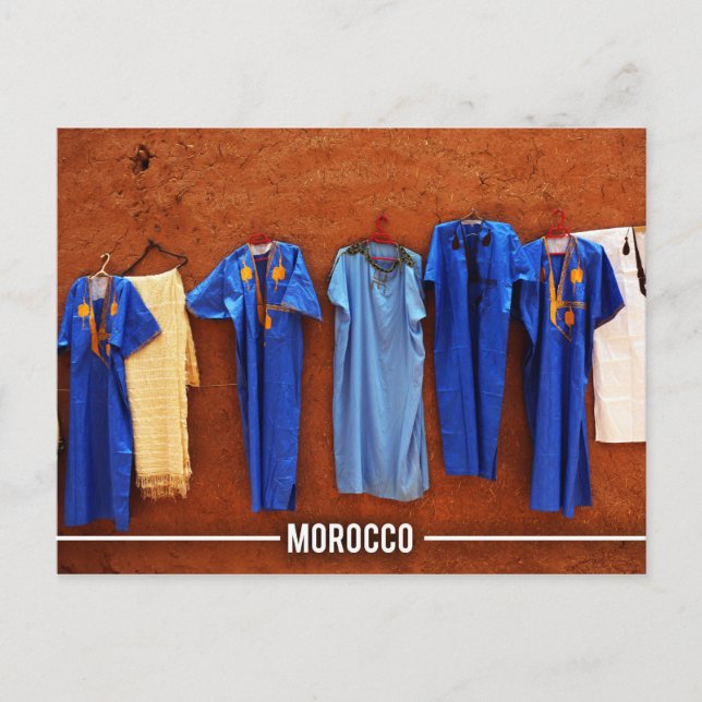 marokkanisches Kleid Postkarte (Vorderseite)