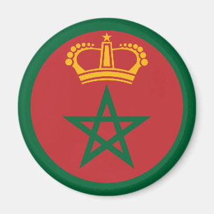 Marokkanisches Landesflaggensymbol Militär Magnet