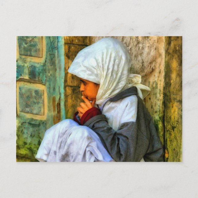 marokkanisches Mädchen Postkarte (Vorderseite)