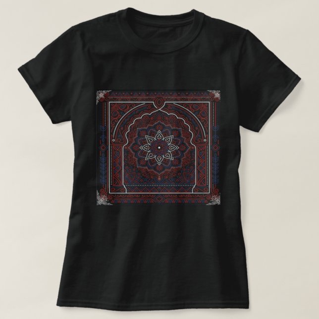 Marokkanisches Mandala T-Shirt (Design vorne)