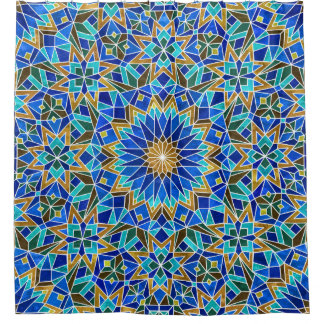 Marokkanisches Mosaik: Arabisches Nahtloses Design Duschvorhang