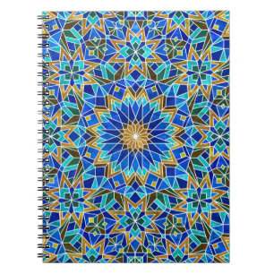 Marokkanisches Mosaik: Arabisches Nahtloses Design Notizblock