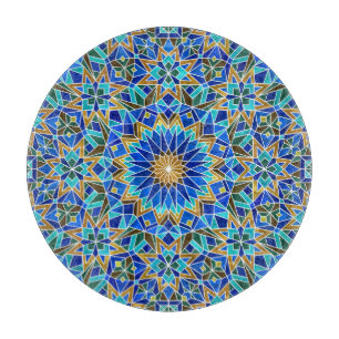Marokkanisches Mosaik: Arabisches nahtloses Design Schneidebrett