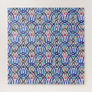 Marokkanisches Mosaik: farbenfrohes traditionelles Puzzle