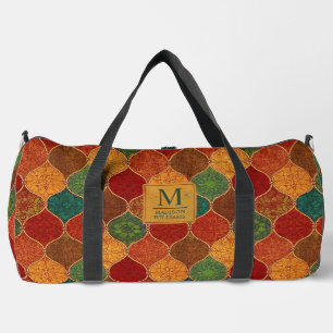 Marokkanisches Mosaik Geometrisches Nahtloses Azte Duffle Bag