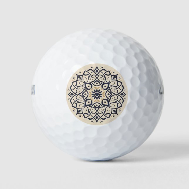Marokkanisches Mosaik Golfball (Vorderseite)