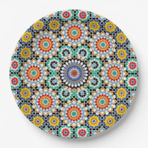 Marokkanisches Mosaik Traditionelles Boho-Muster