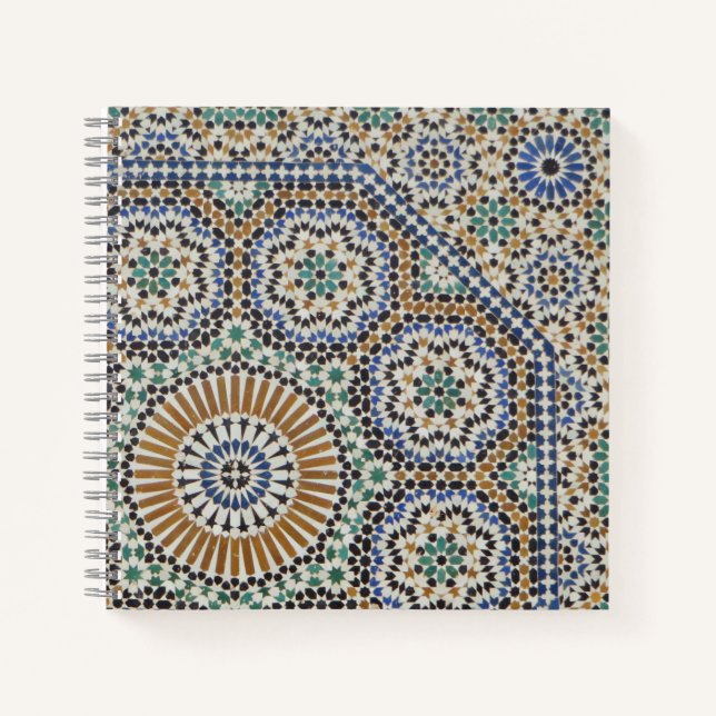 Marokkanisches Mosaikfoto - Notizbuch (Vorderseite)
