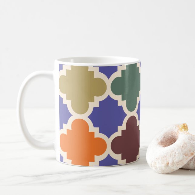 Marokkanisches Mosaikmuster Kaffeetasse (Mit Donut)