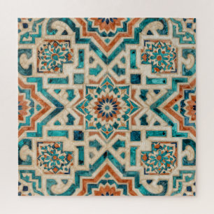 Marokkanisches Mosaikmuster Puzzle
