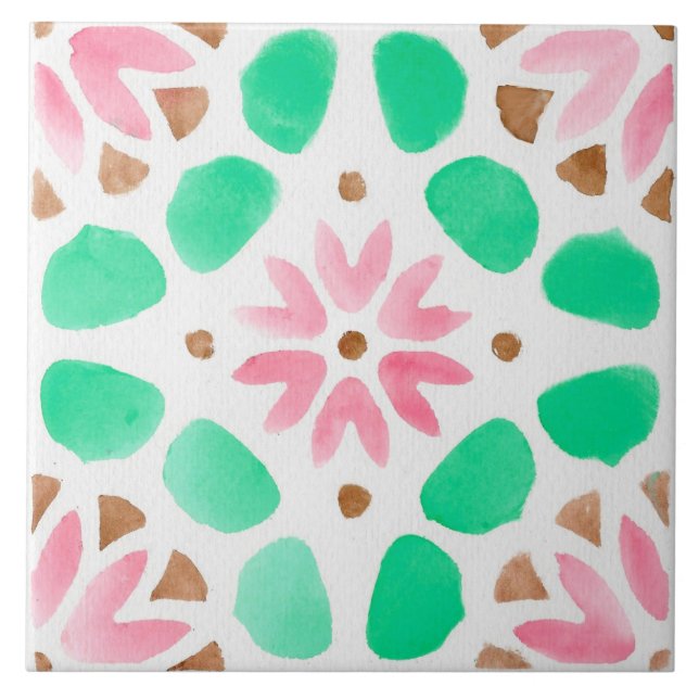 marokkanisches Muster  Fliese (Vorderseite)