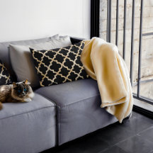 Marokkanisches Muster in Schwarz und Gold